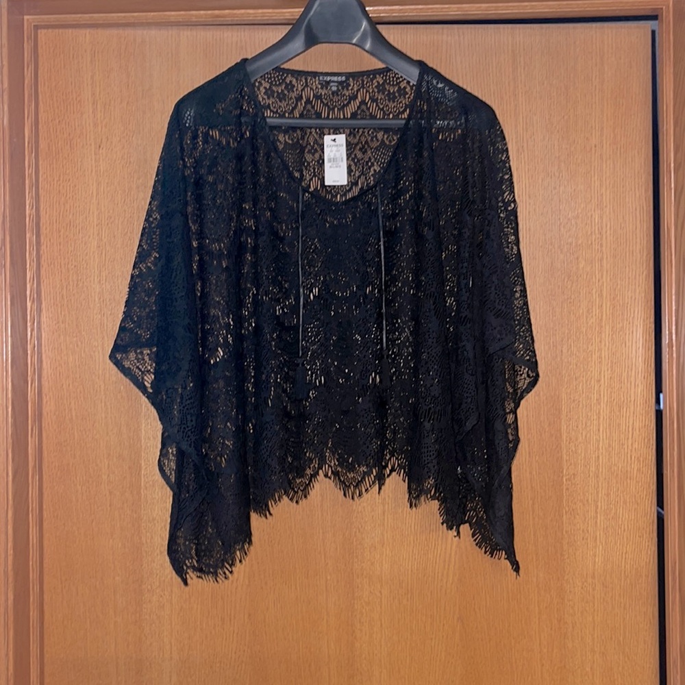 Lace poncho